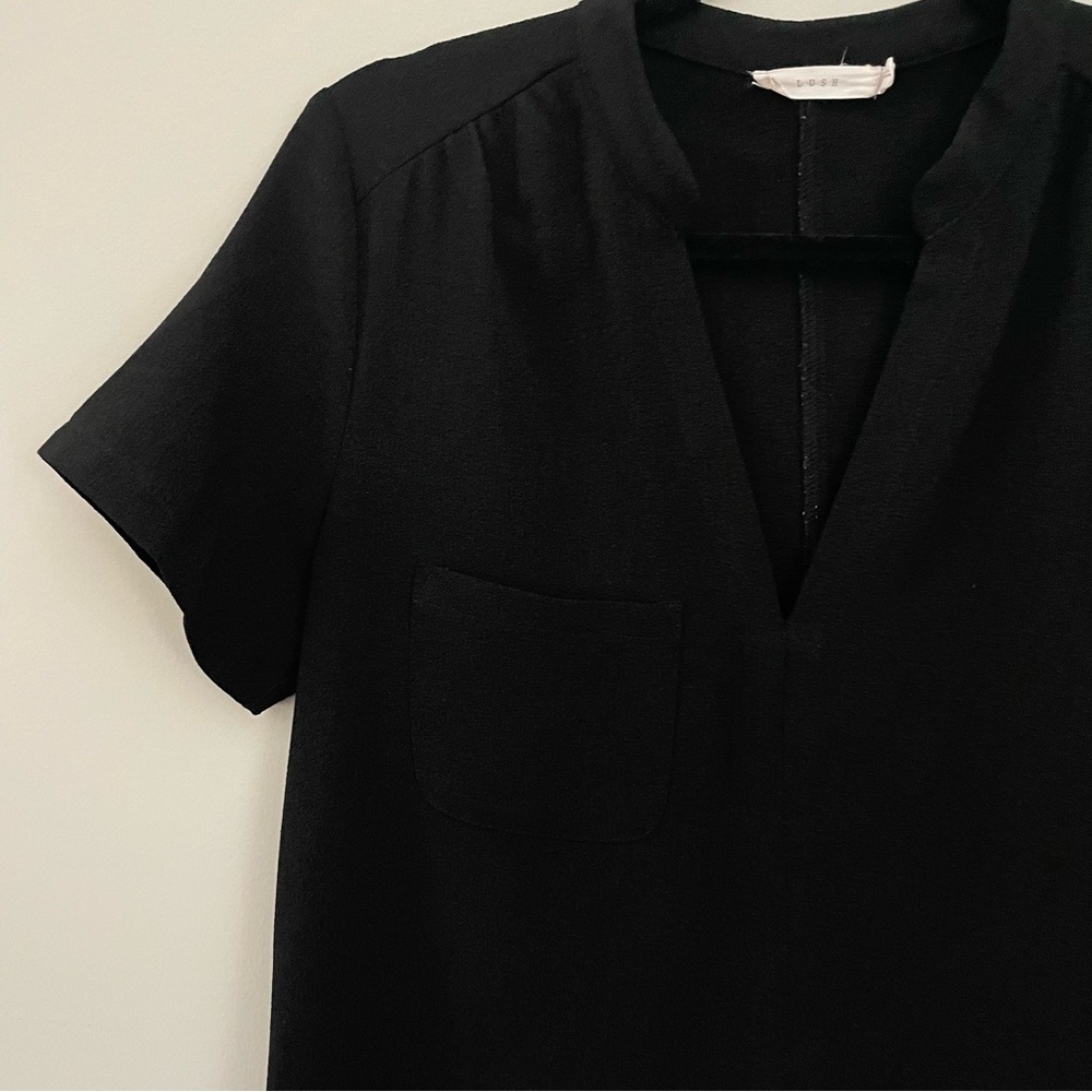 Lush • Tee Shirt Dress • Black • Size Medium